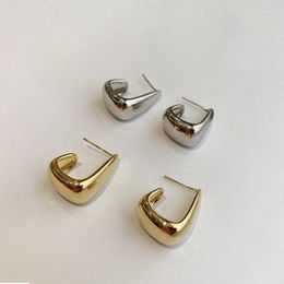 Stud Earrings OL Style Gold Silver Colour Geometric Square For Women Chic Vintage Hook Metal Earring Studs Fashion Jewellery