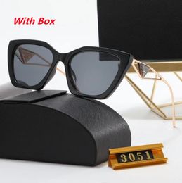 3051 Designer Sunglasses Men Women Classic Vintage Shades Beach Sun Glasses Luxury Sunglasses Eyewear with Box