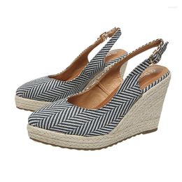 Sandals Summer Shoes Women Wedges Retro Ethnic Comfortable Young Ladies Wedge Heels 10cm C882