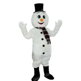 Christmas Snowman Mascot Costume Cartoon Character Outfit Suit Halloween Adults Size Birthday Party Outdoor Outfit Charitable activities