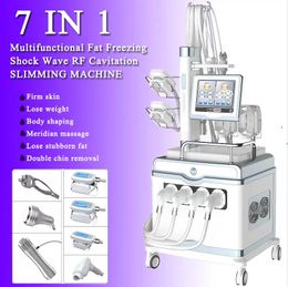 Powerful Slimming cryo therapy RF Cavitation Lipolaser Paddles Fat Freezing shockwave Machine Clinic use Muscle Pain Relief fat removal beauty equipment