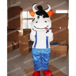 Halloween Cute Cow Mascot Costume Fruit Cartoon Theme Character Carnival Festival Fancy dress Adults Size Xmas Outdoor Party Outfit