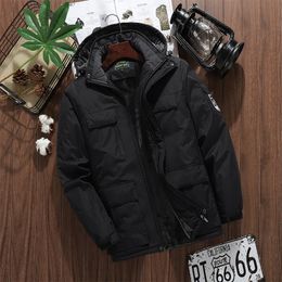 Winter Men Casual Jacket Waterproof Warm Thicken Outdoor Coats Mens Velvet Hooded Jackets Outwear Mountaineering Overcoat