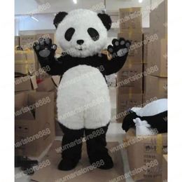 Halloween Panda Mascot Costume Cartoon Theme Character Carnival Festival Fancy dress Adults Size Xmas Outdoor Party Outfit