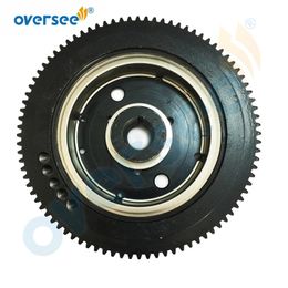 OVERSEE Flywheel E40X Rator ASSY Parts For 40HP 2Stroke Electric 66T-85550-10 Fits Yamaha Parsun Outboard 66T-85550