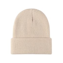 BeanieSkull Caps Women Men Autumn Winter Warm Beanie Hat Solid Color Lady Male Stretch Knitted Crochet Beanies Hat Cap For Women Men 220927