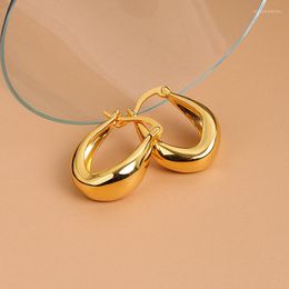 Stud Earrings Fashion U-shaped Women's Simple Temperament Circle Ring Thick Metal Women