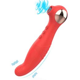 Premium Smart Silence Clitoral Stimulator Clit Sucking Vibrator Double Ended G Spot Clit Dildo Vibrators