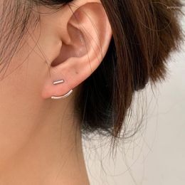 Stud Earrings LUTAKU Fashion Curved Bar Ear Jackets Geometric Double Sieded For Women Party Jewellery Gift