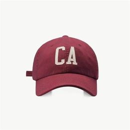 Ball Caps Fashion Brand Embroidered Letters Baseball Cap for Men and Women Cotton Soft Top Casual Retro Hats Unisex 220927