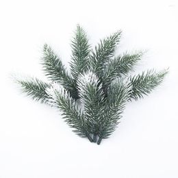 Decorative Flowers Wreaths Xmas Party Decorations Pine Needle Christmas Artificial Plants Handcraft Accessories Fake