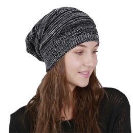 BeanieSkull Caps Autumn Winter Women Warm Beanie Hat Mix Color Knitted For 220927