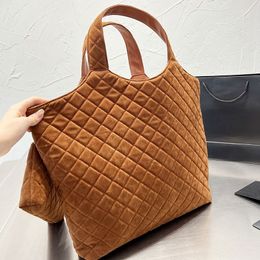 37cm Designer Large Tote Bag Corduroy Shop Bags Quilted Crossbody Shoulder Composite Bag Diamond Lattice Women Chain Handbags Fashion Letter Gold Hardware Pouch