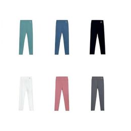 Kids Girls Solid Leggings Children Skinny Pants Dance Clothes Cropped Trousers Gray White Pink Blue Leggings 20220927 E3