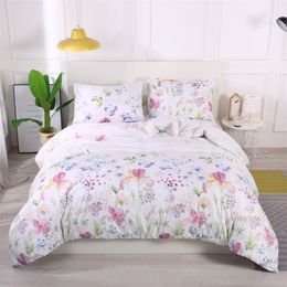 Bedding sets Floral Bedding Set Classic Modern Duvet Cover And Pillowcase Concise Style Bedding Set Textile Bed Set No Sheets 220924