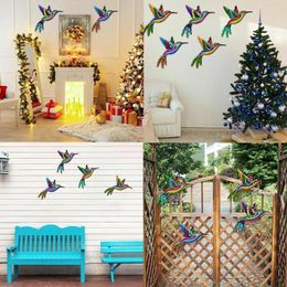 Decorative Figurines Wrought Iron Hummingbird Art Crafts Living Room Wall Office Bedroom Sculpture Home Decor Gifts Hanging Universal Mural