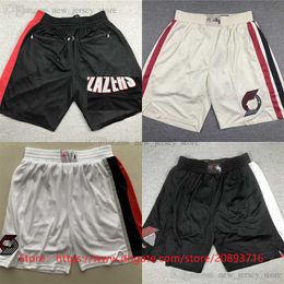 New Basketball DamianLillard Shorts Classic JustDon S-3XL With Pocket Hip Pop Pant Zipper Sweatpants man pants