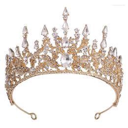 Headpieces Luxury Princess 2022 Wedding Bridal Tiara Rhinestone Crown Head Pieces Crystal Headbands Hair Accessories Gold Silver283l