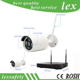 4CH P2P 720P 1MP Indoor HD Wireless wifi IP Camera nvr kit wifi security camera system cameras surveillance wifi camera kit