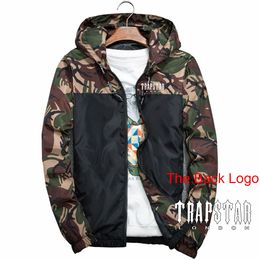 Men's Jackets Trapstar London Men's Long Sleeves Splicing Camouflage Windbreaker Jackets Sporting Slim Zipper Hoodies Coats Clothing 220926 194