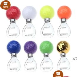 Openers Openers Golf Ball-Shaped Beer Bottle Opener Stainless Steel Corkscrew Home Bar Kitchen Accessory 8 Colors Wjy591 Homeindustry Dhegt