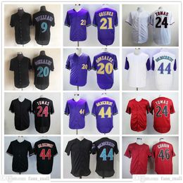 1938 Throwback Baseball Jersey Vintage 9 Matt Williams 20 Luis Gonzalez 21 Zack Greinke 24 Yasmany Tomas 44 Paul Goldschmidt Patrick Corbin Randy John son