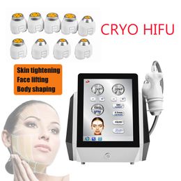 Cryo HIFU face lift high intensity focused skin tightening therapy body slimming hifu beauty machine