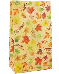 Gift Wrap Thanksgiving Bags Fall Leaves Party Treat Autumn Goody Supply 24Ct Drop Delivery 2022 Bdebag Amro6