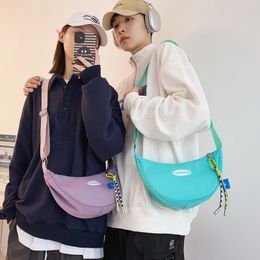 Casual Cross-body Bag Nylon Sport Students Unisex Hobos Bags