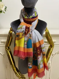 women long scarves shawl 100% cashmere material thin and soft print lettes pattern size 180cm -100cm