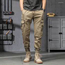 Men's Jeans Men's Fashion Men High Quality Spliced Patchwork Casual Cargo Pants Streetwear Hip Hop Joggers Harem Trousers Boyfriend