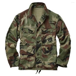 Men's Jackets Camouflage Jacket Man Military Army Style Cotton Tops Coat Loose Baggy Casual Men Outwear Clothing