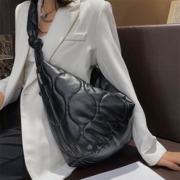 Evening Bags VeryMe Cloth Shoulder for Women Fashion Leather Composite Women's Trend Ladies Handbags Large Capacity Female Daily 220926