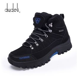 Safety Shoes Men Hiking Waterproof Male Outdoor Tourism Climbing Leather Mountain Hunting Boots Sneakers 220922