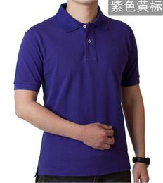 Men's Polos 0.2Men's Summer Short Sleeve Polo Real Model Small Horse Male Top Cotton Solid Colour Classic Style