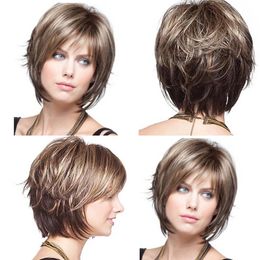 Fashion Women's Sexy Short Wig Full Cover Bang Wig Styling Cool Wig