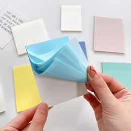 Notes Colour Transparent Posted It Sticky Pads Papeleria Notepads Posits Memo Notebooks Kawaii Stationery School Office supplies 220927