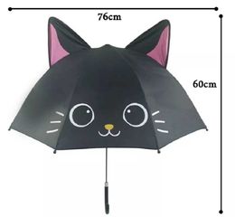 Umbrellas Cute Cartoon Children Umbrella animation creative long-handled 3D ear Modelling kids umbrella For boys girls 0928