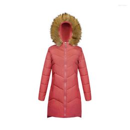 Women's Trench Coats 2022 Fashion Winter Women Parkas Female Down Cotton Jacket Hooded Fur Colar Slim Casual Coat ParkasQ795