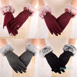 Fingerless Gloves Fashion Women Winter Outdoor Sport Warm Wrist femininas