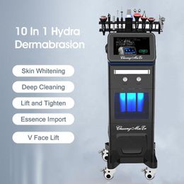 2023 10 em 1 hydra dermoabrasão aqua água casca face hidrel beleza Máquina de beleza Microdermoabrasão bio face lift Skin Care Equipamento de beleza