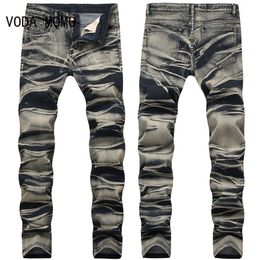 Mens Jeans Streetwear Ripped Biker Home MenS Fashion Motorcycle Slim Fit Casual Daily Moto Denim Pants Joggers Skinny Men 220928