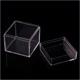 Gift Wrap 24Pcs Upscale Gift Wrap Case Clear Acrylic Square Cube Candy Box Treat Food Boxes Container For Wedding Baby Show Dayupshop Dhifo