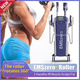 2023 RF New Blue Vertical 2 in 1 EMSZERO Roller Device for Muscle Gain and Fat Reduction Efficient Beauty Salon 5000W Multi-function Multi-mode Safety Smart Device