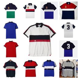 High-quality lapel men's 2021 summer new hit color letters short-sleeved shirt T-shirt white red gray sapphire blue navy blueS-5XL