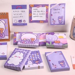 Notes LOLEDE Cartoon Rabbit Bear Memo Pad Sticky Note Notebooks and Journals Office School Supplies Cute Korean Stationery Papelaria 220927