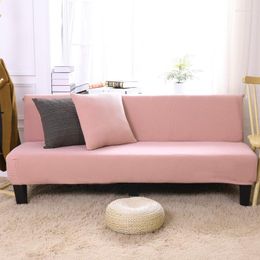 Chair Covers Modern Minimalist Fashion All-Inclusive Sofa Bed Set Solid Colour Light Pink No Armrest Cover
