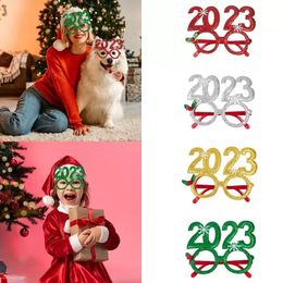 Christmas glasses new 2023 party adult children gift party props RRE14581