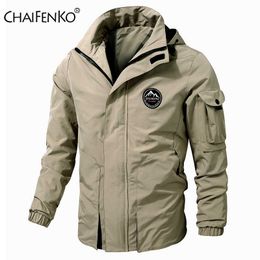 Men's Jackets Men Outdoor Jacket 2022 New Spring Autumn Hooded Waterproof Casual Jacket Coat Men Tactics Military Jacket Men Plus Size M-8XL T220926