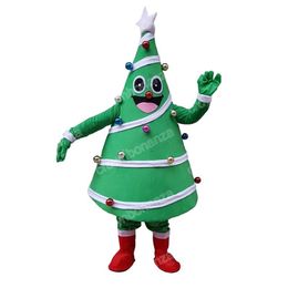 halloween Cute christmas tree Mascot Costumes Cartoon Character Outfit Suit Xmas Outdoor Party Outfit Adult Size Promotional Advertising Clothings